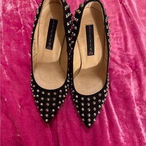 Steven by Steve Madden Black suede Studded Women's Shoes